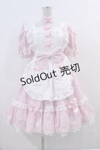 Angelic Pretty / Parlor DollワンピースSet  ピンクＸ白 I-23-12-31-017-AP-OP-HD-ZI