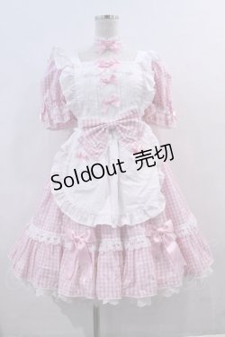 画像1: Angelic Pretty / Parlor DollワンピースSet  ピンクＸ白 I-23-12-31-017-AP-OP-HD-ZI