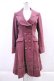 画像1: metamorphose / coat 刺繍入りコートワンピース(別珍)  ピンク I-23-12-31-033-ME-CO-HD-ZT-C054 (1)