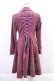 画像2: metamorphose / coat 刺繍入りコートワンピース(別珍)  ピンク I-23-12-31-033-ME-CO-HD-ZT-C054 (2)