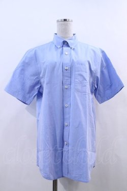 画像1: Karl Helmut / ギンガムチェック切替シャツ  サックス I-24-01-08-057-EL-BL-HD-ZT416