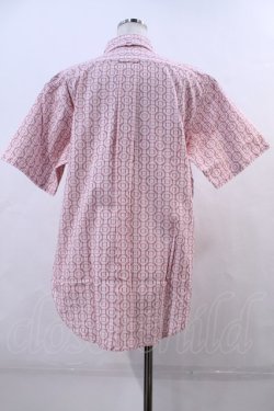 画像2: Karl Helmut / 総柄刺繍半袖シャツ  赤Ｘ白 I-24-01-08-059-EL-BL-HD-ZT060