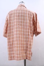 画像2: 【SALE】Karl Helmut / カラフルチェック半袖シャツ L オレンジＸ白チェック I-24-01-08-061-EL-BL-HD-ZT416 (2)