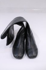 画像1: 【SALE】NieR CLOTHING / スクエアトゥロングブーツ 24CM 黒 I-24-01-08-147-PU-SH-HD-ZTK014 (1)