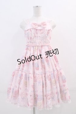 画像1: Angelic Pretty /  Sugar Candy Shopジャンパースカート  ピンク I-24-01-12-005-AP-OP-HD-ZI