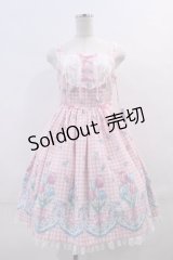 Angelic Pretty / Tulip Bouquetジャンパースカート  ピンク I-24-01-12-006-AP-OP-HD-ZI