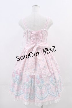 画像2: Angelic Pretty / Tulip Bouquetジャンパースカート  ピンク I-24-01-12-006-AP-OP-HD-ZI