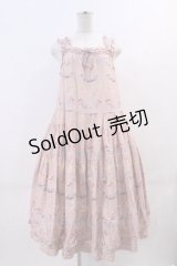 PINK HOUSE / le langage des fleurs ptミディワンピース  ピンク I-24-01-12-024-LO-OP-HD-ZI