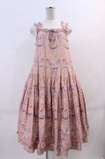 画像1: PINK HOUSE / le langage des fleurs ptミディワンピース  ピンク I-24-01-12-024-LO-OP-HD-ZI (1)