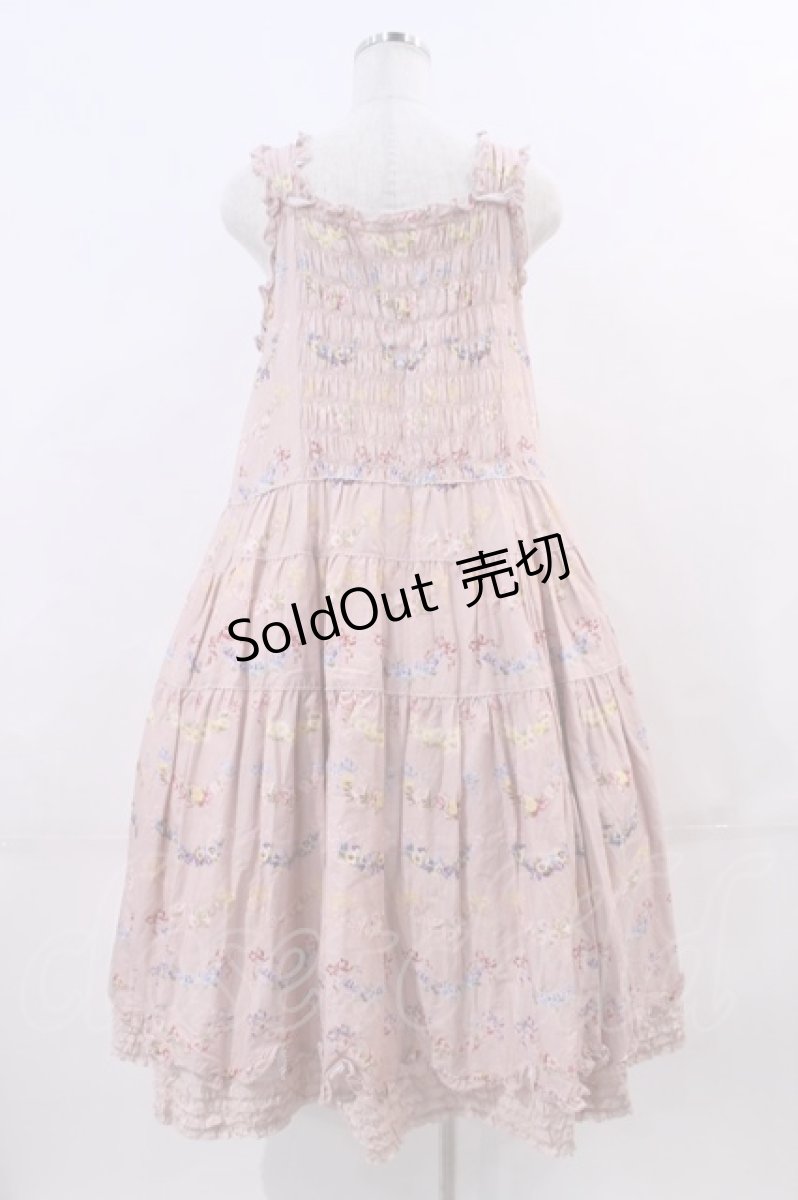画像2: PINK HOUSE / le langage des fleurs ptミディワンピース  ピンク I-24-01-12-024-LO-OP-HD-ZI (2)