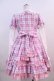 画像2: Angelic Pretty / Sprinkle Heart Tartanワンピース  ピンクチェックＸ白 I-24-01-12-003-AP-OP-HD-OS (2)