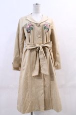 画像1: 【SALE】an another angelus / フラワー刺繍コートワンピース  ベージュ I-24-01-16-033-CA-CO-HD-ZTC054 (1)