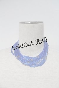 PINK HOUSE / ビーズネックレス  青Ｘアンティークゴールド I-24-01-20-088-LO-AC-HD-ZI