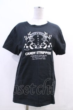 画像1: Candy Stripper / 東京キャンディTシャツ L 黒Ｘ白 I-24-01-21-051-PU-TO-HD-ZI