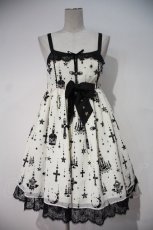 画像1: Angelic Pretty /  Holy Lanternハイウエストジャンパースカート  アイボリー I-24-01-23-028-AP-OP-HD-ZI (1)