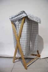 画像1: 【SALE】PINK HOUSE / ランドリーボックス  サックスＸ白 I-24-01-26-085-LO-ZA-HD-canceledZI-ZT (1)