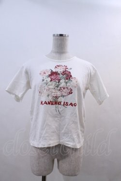 画像1: KANEKO ISAO / カーネーションプリント半袖Tシャツ  生成り I-24-02-07-073-EL-TS-HD-ZI