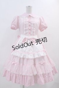 Angelic Pretty / Stripe Girly Cafe Set  ピンク I-24-02-09-011-AP-OP-HD-ZI