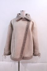 画像1: 【SALE】evelyn / ムートン風ボアコート  アイボリー I-24-02-17-024-LO-CO-HD-ZTC052 (1)