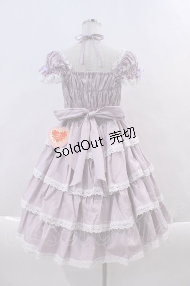 画像2: BABY,THE STARS SHINE BRIGHT /  リボンミルキーシュガージャンパースカート  ラベンダー I-24-02-23-039-BA-OP-HD-ZI (2)