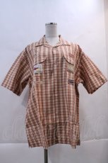 画像1: 【SALE】Karl Helmut / マドラスチェック開襟シャツ  オレンジ I-24-02-26-007-EL-BL-HD-ZT418 (1)