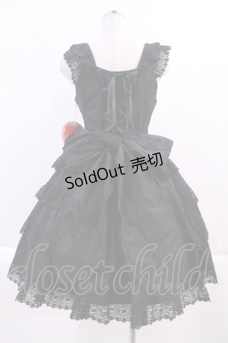 画像2: BABY,THE STARS SHINE BRIGHT / エリザベスジャンパースカート  黒 I-24-03-05-002-BA-OP-HD-ZI (2)