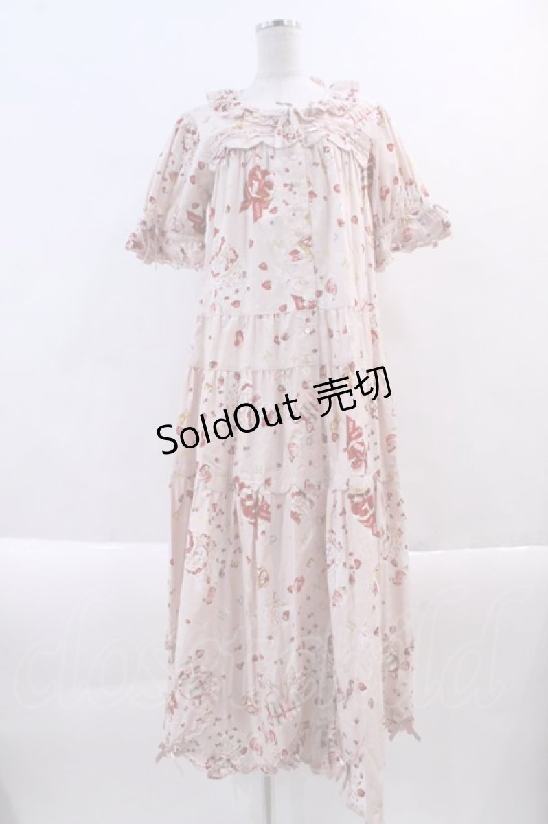 画像1: PINK HOUSE / アニバーサリーケーキプリントワンピース  ピンク I-24-03-08-030-LO-OP-HD-ZI (1)