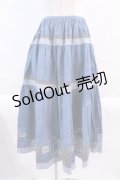 KETTY / ドット&ワッペン切替スカート  ブルー I-24-03-09-087-EL-SK-HD-ZI