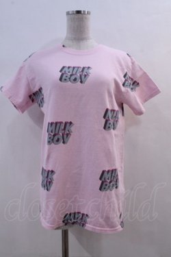 画像1: MILKBOY / CARTOON LOGO Tシャツ  ピンク I-24-03-09-032-MB-TO-HD-ZI