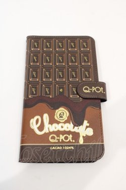 画像1: Q-pot. / GCacao1024% Chocolate Multi Smartphone Case  ブラウン I-24-03-15-102-QP-AC-HD-ZI