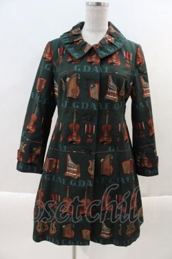 画像1: Jane Marple / COAT バイオリンコート  ダークグリーン I-24-03-16-025-JM-CO-HD-ZT-C053