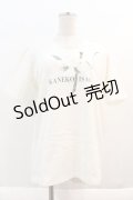 KANEKO ISAO / クチナシプリントTシャツ  オフホワイト I-24-03-20-051-EL-TS-HD-ZI