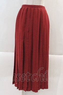 画像1: INGEBORG / ドットプリーツスカート  赤Ｘ白 I-24-03-20-088-LO-SK-HD-ZT199