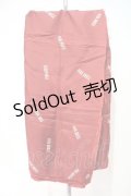 PINK HOUSE / サテンロゴ大判ストール  赤Ｘ白 I-24-03-20-107-LO-ZA-HD-ZI