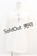 KANEKO ISAO / スズラン&ロゴプリントTシャツ  オフホワイト I-24-03-20-043-EL-TS-HD-ZI