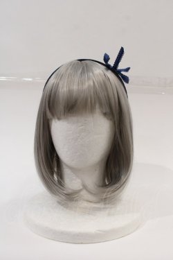 画像2: LOLITAその他(お買取対象外) / KC スカラップリボンカチューシャ  青 I-24-03-27-093-LO-AC-HD-ZI