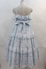 画像2: Angelic Pretty / Candy Petit Heartジャンパースカート  サックス I-24-03-30-042-AP-OP-HD-ZI (2)