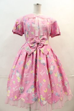 画像1: Angelic Pretty / SPACE TOYSワンピース  ピンク I-24-04-03-055-AP-OP-HD-ZI