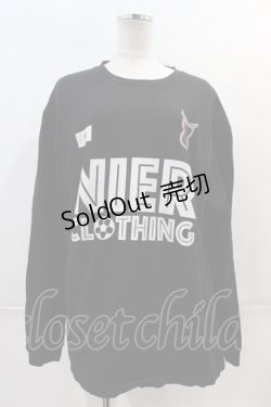 画像1: NieR Clothing / エンブレムロゴカットソー XL 黒X白 I-24-04-03-043-PU-TO-HD-ZI