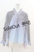 Sakya Lolita / -Sakura Dream- Wa Embroidery Lolita Furisode Sleeves Blouse L ネイビー I-24-04-05-077-LO-BL-HD-ZI