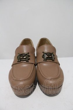 画像1: Maison de FLEUR Petite Robe canone / お姉さまのコインローファー M ブラウン I-24-04-06-048-EL-SH-HD-ZT-K002