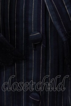 画像3: ATELIER PIERROT / Classical Dot Stripe Dress  グリーンＸ黒 I-24-04-08-006-EL-OP-HD-ZI