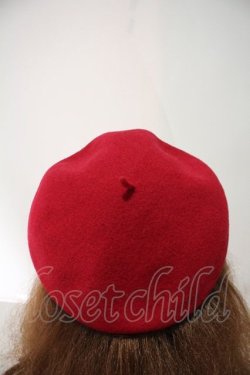 画像2: MILK / HAT ロゴ刺繍ベレー  赤 I-24-04-11-062-ML-AC-HD-ZI