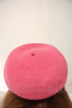 画像2: MILK / HAT ロゴ刺繍ベレー  ピンク I-24-04-11-063-ML-AC-HD-ZI