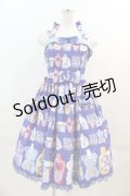 Angelic Pretty / Sunny Smile LaundryジャンパースカートSet  青 I-24-04-11-026-AP-OP-HD-ZI