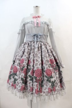 画像1: Angelic Pretty / Rebecca Leopardワンピース  グレー I-24-04-15-031-AP-OP-HD-OS