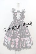 Angelic Pretty / Candy Ornamentジャンパースカート  黒 I-24-04-15-032-AP-OP-HD-ZI