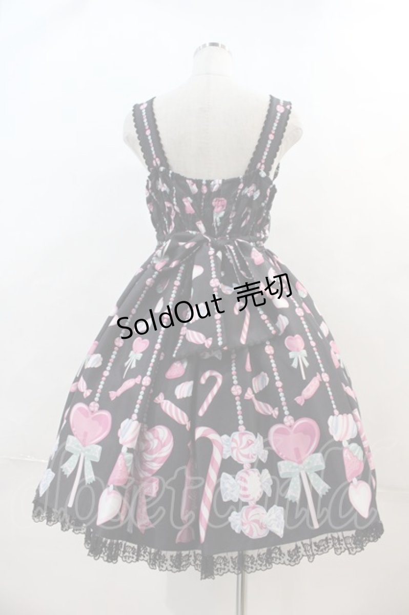 画像2: Angelic Pretty / Candy Ornamentジャンパースカート  黒 I-24-04-15-032-AP-OP-HD-ZI (2)