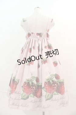画像2: Melody BasKet / Natural Strawberryレースジャンパースカート  ピンク I-24-04-22-048-LO-OP-HD-ZI