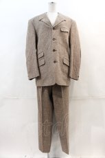 画像1: 【SALE】Karl Helmut / サイドポケットジャケット&パンツセットアップ  ブラウン I-24-04-24-054-EL-OP-HD-ZTC008 (1)